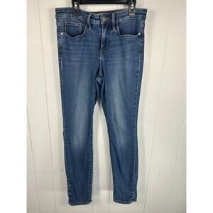 ATHLETA Women's Blue Sculptek fitted Denim High-Rise Skinny jeans Size 4